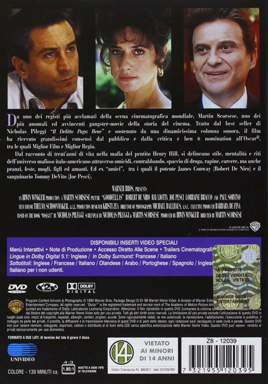 Quei bravi ragazzi di Martin Scorsese - DVD - 2