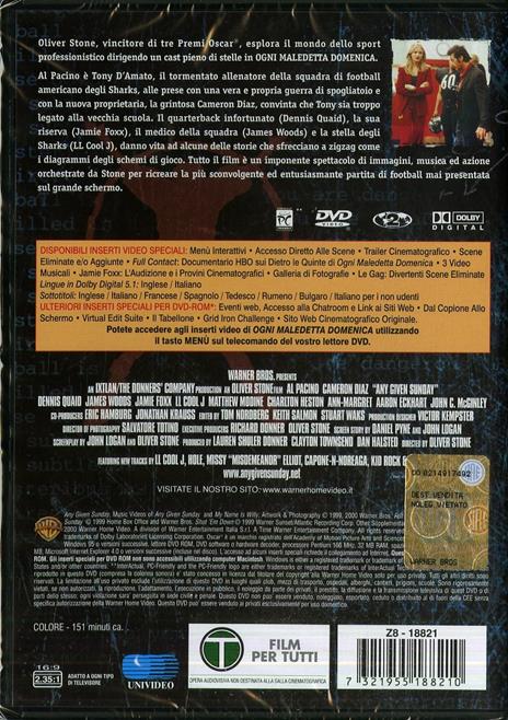 Ogni maledetta domenica (2 DVD) di Oliver Stone - DVD - 2
