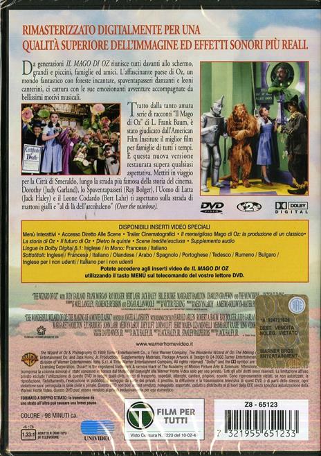 Il mago di Oz di Victor Fleming - DVD - 2