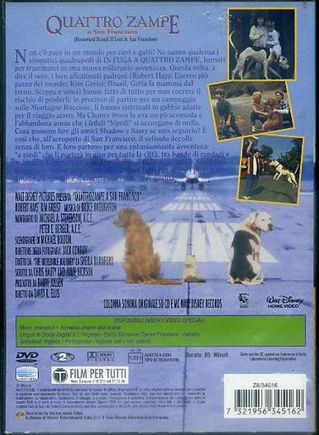 Quattro zampe a San Francisco (DVD) di David R. Ellis - DVD - 2