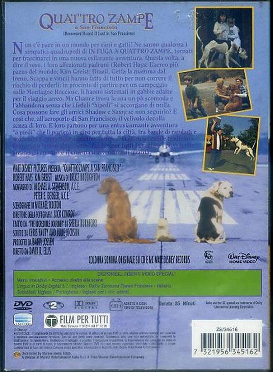 Quattro zampe a San Francisco (DVD) di David R. Ellis - DVD - 2
