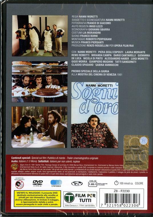 Sogni d'oro di Nanni Moretti - DVD - 2