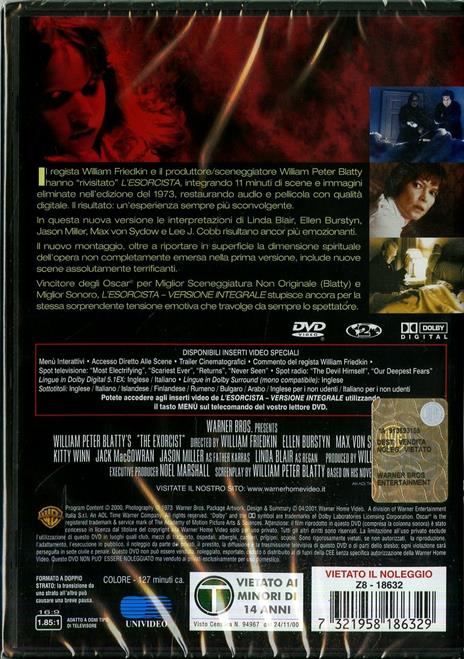 L' esorcista. Versione integrale di William Friedkin - DVD - 2