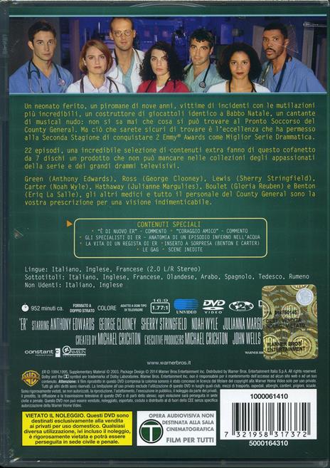 ER Medici in prima linea. Stagione 2 (4 DVD) - DVD - 2