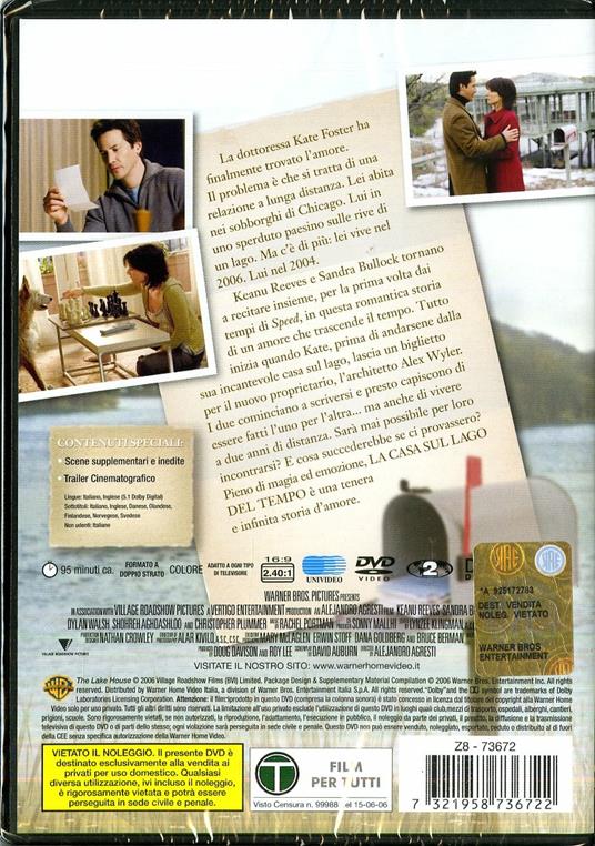 La casa sul lago del tempo di Alejandro Agresti - DVD - 2