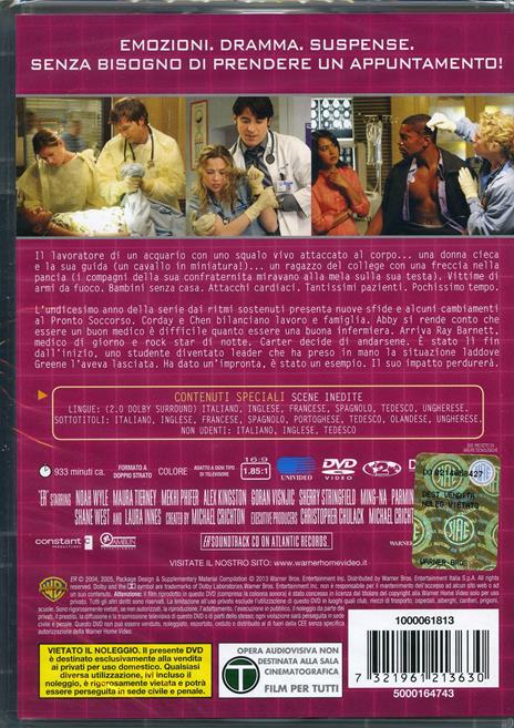 ER Medici in prima linea. Stagione 11 (3 DVD) - DVD - 2