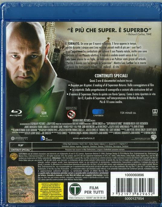 Superman Returns di Bryan Singer - Blu-ray - 2