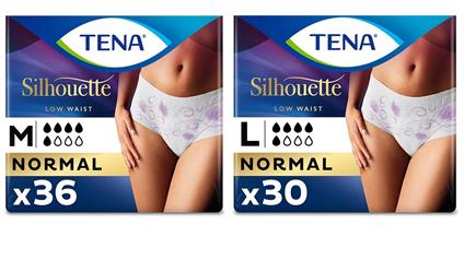 Tena Silhouette Mutandine Bianche Assorbenti Taglia L o M a Scelta 6 Confezioni x 5 Pezzi