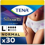 Tena Silhouette Mutandine Assorbenti per Perdite Urinarie Donna Taglia L 6 Confezioni x 5 Pezzi