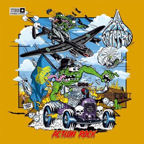 Action Rock (Ltd. Yellow-Green Splatter Vinyl) - Vinile LP di Drippers