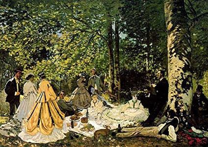 Stampa Su Tela - Canvas - Monet - Colazione Sull' Erba - 50X70Cm - Senza Telaio - copertina