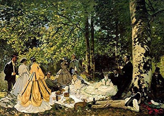 Stampa Su Tela - Canvas - Monet - Colazione Sull' Erba - 50X70Cm - Senza Telaio - copertina