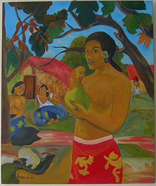 Stampa Su Tela - Canvas - Paul Gauguin - Dove Vai- 50X70Cm - Senza Telaio - copertina