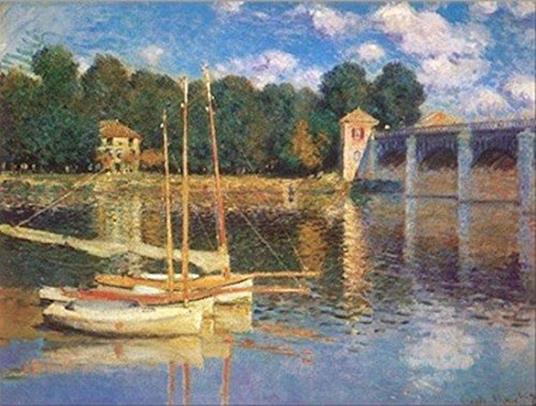Stampa Su Tela - Canvas - Il Ponte Di Argenteuil - Monet - 50X70Cm - Senza Telaio - copertina