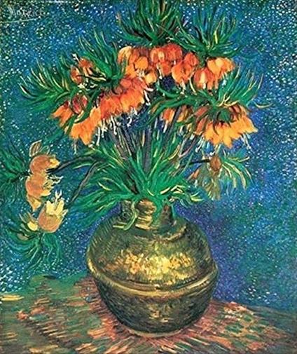 Stampa Su Tela - Canvas - Natura Morta Con Fritillarie - Van Gogh - 50X70Cm - Senza Telaio - copertina