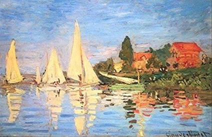 Stampa Su Tela - Canvas - Regata Ad Argenteuil - Monet - 50X70Cm - Senza Telaio - copertina