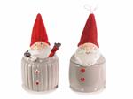 Barattoli da cucina a forma di Babbo Natale in ceramica idea regalo