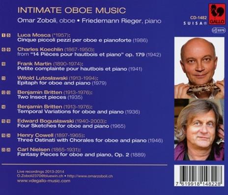 Intimate Oboe Music - CD Audio di Omar Zoboli - 2