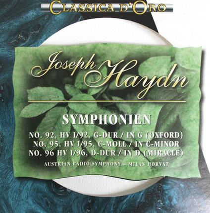 Symphonien nos. 92, 95, 96 - CD Audio di Franz Joseph Haydn