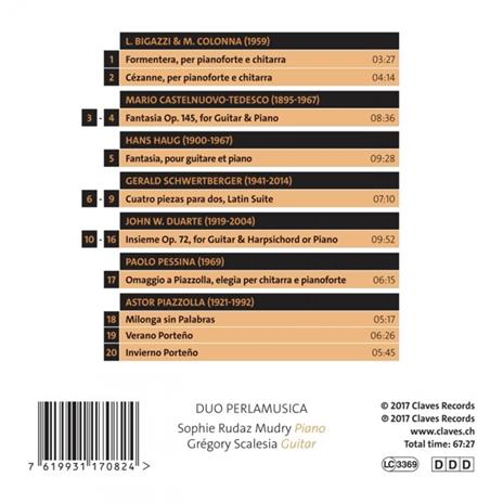 Fantaisie - Duo Perlamusica - CD Audio - 2