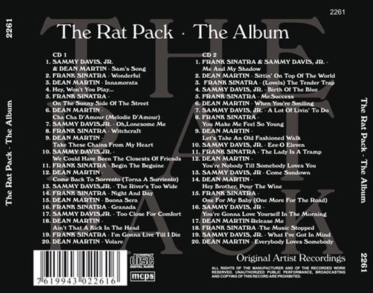 Album - CD Audio di Rat Pack - 2