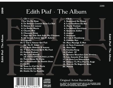 Album - CD Audio di Edith Piaf - 2