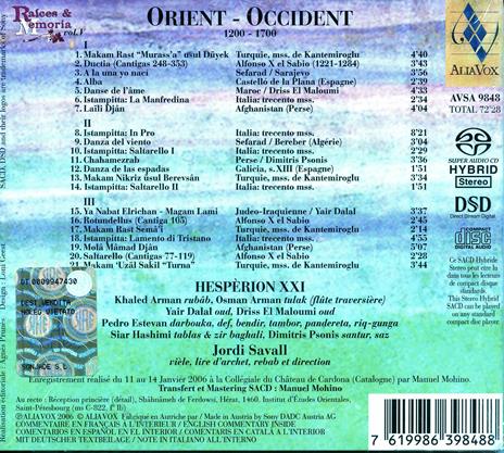 Orient Occident - SuperAudio CD ibrido di Jordi Savall - 2