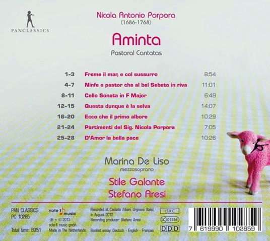 Aminta - CD Audio di Nicola Porpora - 2