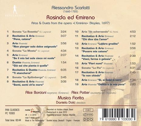 Rosinda Ed Emireno - CD Audio di Alessandro Scarlatti - 2