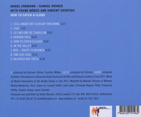 How to Catch a Cloud - CD Audio di Daniel Erdmann - 2