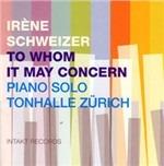 To Whom it May Concern. Piano Solo Live