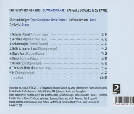 Gowanus Canal - CD Audio di Christoph Irniger - 2