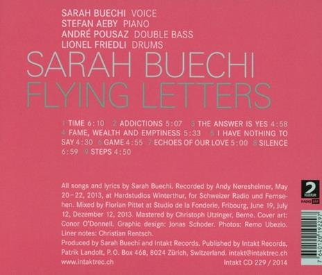 Flying Letters - CD Audio di Sarah Buechi - 2
