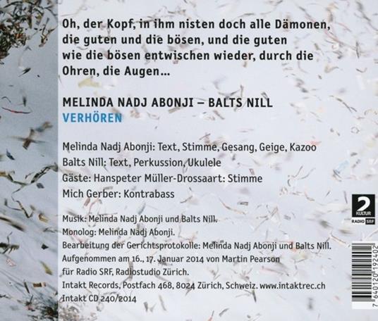 Verhoren - CD Audio - 2