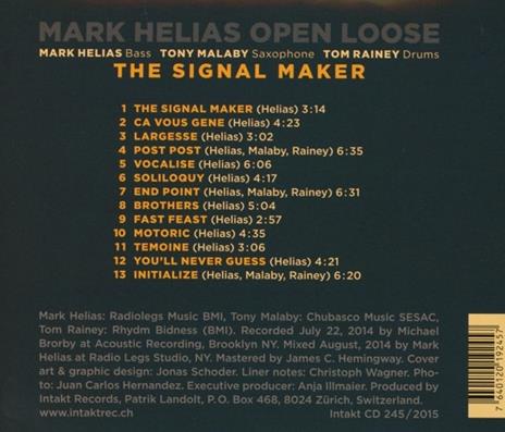 Signal Maker - CD Audio di Mark Helias - 2