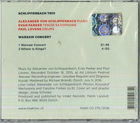 Warsaw Concert - CD Audio di Schlippenbach Trio - 2