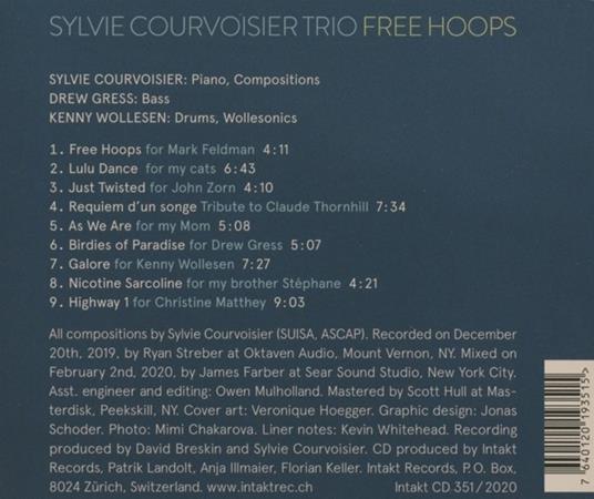 Free Hoops - CD Audio di Sylvie Courvoisier - 2