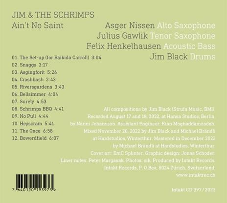 Ain't No Saint - CD Audio di Jim Black - 2