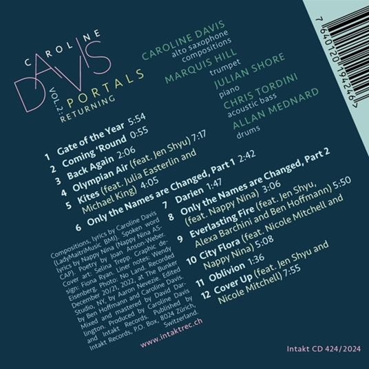 Portals Volume 2. Returning - CD Audio di Caroline Davis - 2