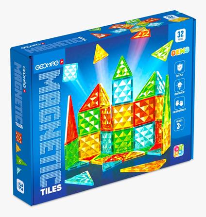 Geomag Magnetic Tiles Gems 32 pz (4101)