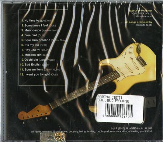 Equilibrio precario - CD Audio di Roberto Ciotti - 2