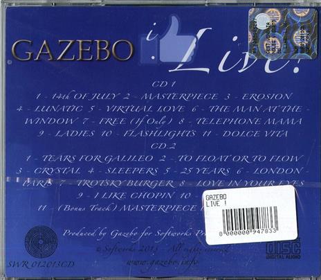 I Live! - CD Audio di Gazebo - 2