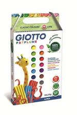 Pasta da modellare Giotto Patplume. Scatola 10 panetti da 20 g. Colori classici + fluo assortiti