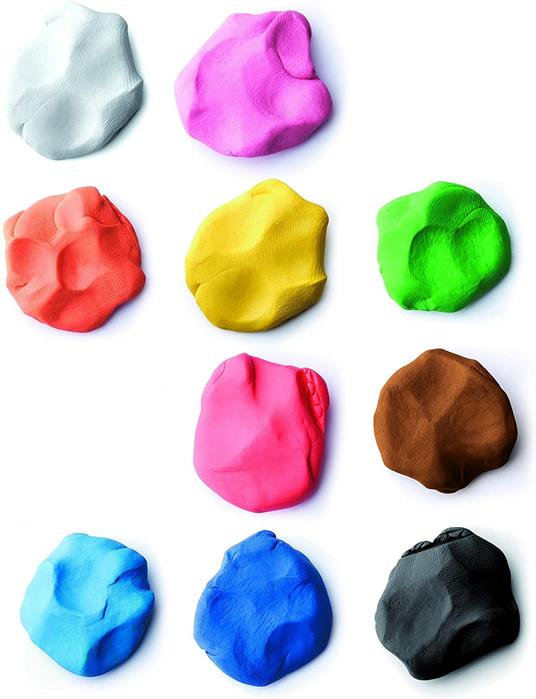 Pasta da modellare Giotto Patplume. Scatola 10 panetti da 20 g. Colori classici + fluo assortiti - 4
