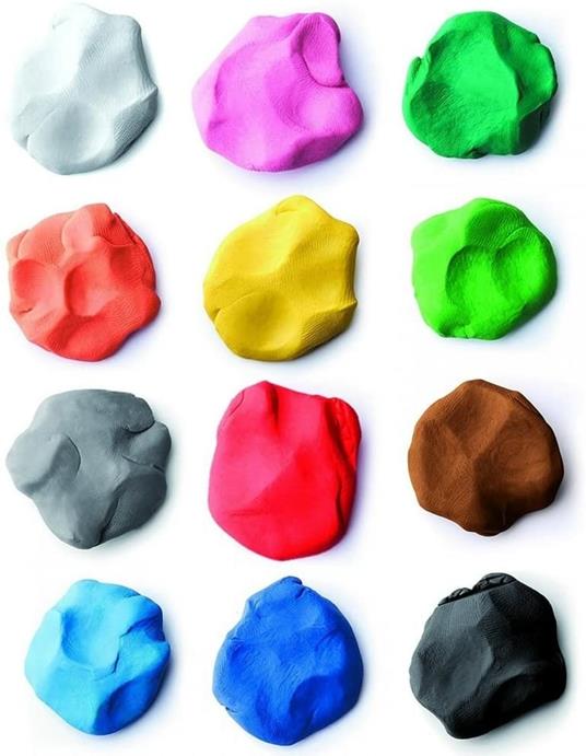 Pasta da modellare Giotto Patplume. Scatola 10 panetti da 20 g. Colori classici + fluo assortiti - 6