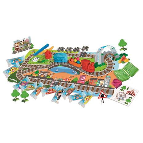 Pasta da modellare Didò Treno Ciuf Ciuf. Confezione 10 pezzi + Accessori - 3