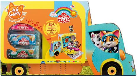 Didò 44 Gatti-BuffyMobile BUFFYCATS-44 Pasta per Giocare, Colori Assortiti, 353500