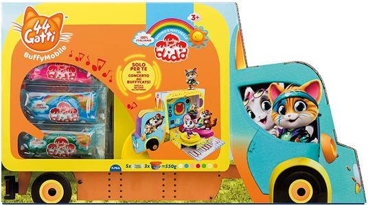Didò 44 Gatti-BuffyMobile BUFFYCATS-44 Pasta per Giocare, Colori Assortiti, 353500