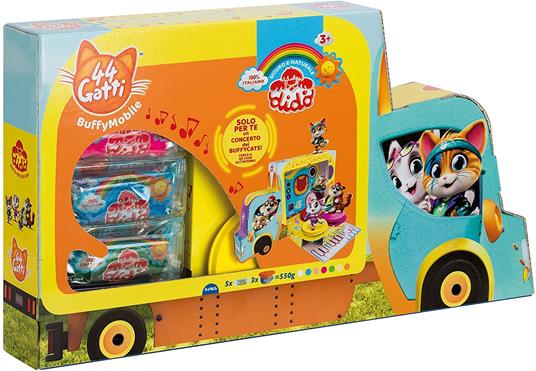 Didò 44 Gatti-BuffyMobile BUFFYCATS-44 Pasta per Giocare, Colori Assortiti, 353500 - 2
