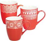 Mug Emma Rosso in 3 Decori Assortiti